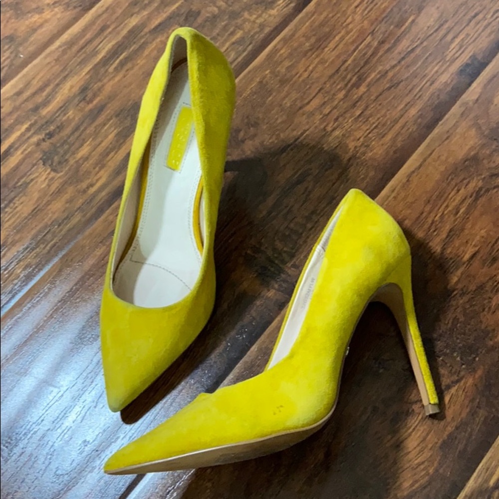 Topshop yellow heels